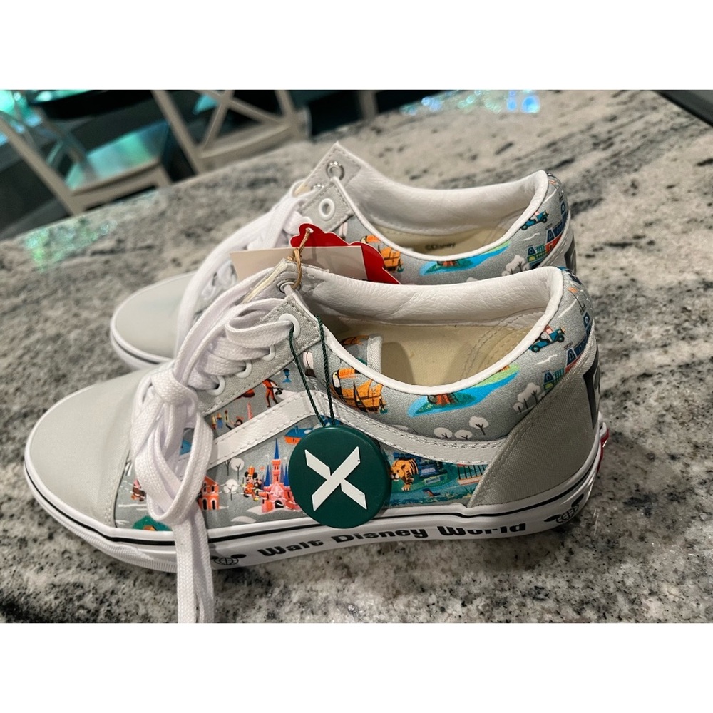 Vans Old Skool Walt Disney World 50th Anniversary Park Map